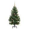 Sapin de Noël artificiel articulé 150 LED et boules 150 cm 