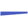 Paravent 9 panneaux Tissu 1200 x 80 cm Bleu azuré 