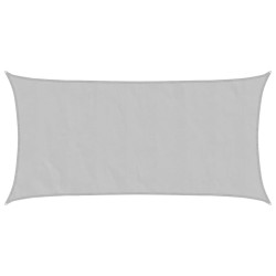 Voile d'ombrage gris clair 7x4 m 100% polyester oxford 