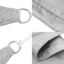 Voile d'ombrage gris clair 7x4 m 100% polyester oxford 