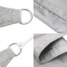 Voile d'ombrage gris clair 7x4 m 100% polyester oxford 