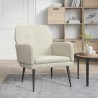 Fauteuil Crème 62x79x79 cm Velours 