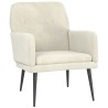 Fauteuil Crème 62x79x79 cm Velours 