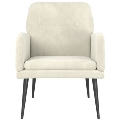 Fauteuil Crème 62x79x79 cm Velours 