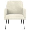 Fauteuil Crème 62x79x79 cm Velours 