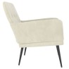 Fauteuil Crème 62x79x79 cm Velours 