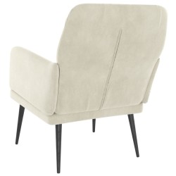 Fauteuil Crème 62x79x79 cm Velours 