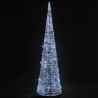 Cône lumineux décoratif pyramide LED Acrylique Blanc froid 