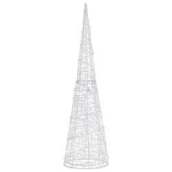 Cône lumineux décoratif pyramide LED Acrylique Blanc froid 