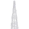 Cône lumineux décoratif pyramide LED Acrylique Blanc froid 