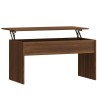 Table basse Chêne marron 102x50,5x52,5 cm Bois d'ingénierie 