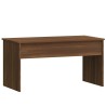Table basse Chêne marron 102x50,5x52,5 cm Bois d'ingénierie 