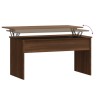 Table basse Chêne marron 102x50,5x52,5 cm Bois d'ingénierie 