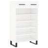 Armoire à chaussures blanc 60x35x105 cm bois d'ingénierie 