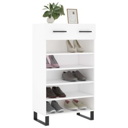 Armoire à chaussures blanc 60x35x105 cm bois d'ingénierie 