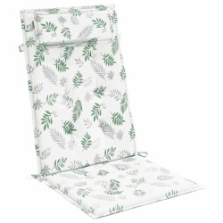 Coussins de chaise à dossier haut lot de 6 modèle de feuille 
