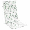 Coussins de chaise à dossier haut lot de 6 modèle de feuille 