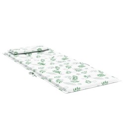 Coussins de chaise à dossier haut lot de 6 modèle de feuille 