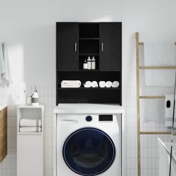 Meuble pour machine à laver chêne noir 70,5x25,5x90 cm 