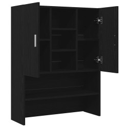 Meuble pour machine à laver chêne noir 70,5x25,5x90 cm 