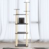 Arbre à chat avec griffoirs en sisal Gris foncé 171 cm 
