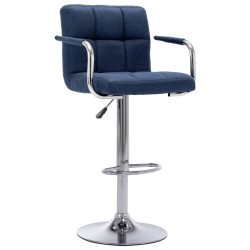 Chaise de bar Bleu Tissu 