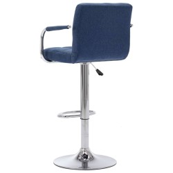 Chaise de bar Bleu Tissu 