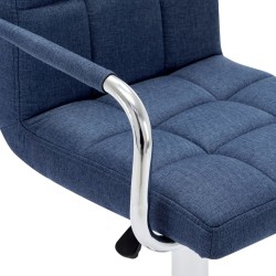 Chaise de bar Bleu Tissu 