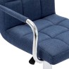 Chaise de bar Bleu Tissu 