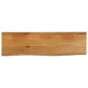 Dessus de table à bord vivant 120x30x2,5cm bois massif manguier 