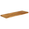 Dessus de table à bord vivant 120x30x2,5cm bois massif manguier 