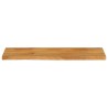 Dessus de table à bord vivant 120x30x2,5cm bois massif manguier 