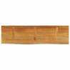 Dessus de table à bord vivant 120x30x2,5cm bois massif manguier 