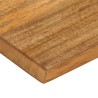 Dessus de table à bord vivant 120x30x2,5cm bois massif manguier 
