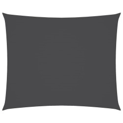 Voile de parasol tissu oxford rectangulaire 5x6 m anthracite 