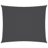 Voile de parasol tissu oxford rectangulaire 5x6 m anthracite 