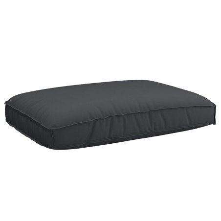 Set de coussins pour palette 2 pièces en tissu Oxford noir 