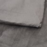 Couverture lestée avec housse Gris 150x200 cm 7 kg Tissu 