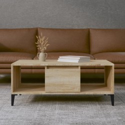 Table basse Chêne sonoma 90x50x36,5 cm Bois d'ingénierie 