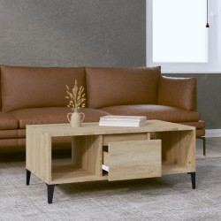 Table basse Chêne sonoma 90x50x36,5 cm Bois d'ingénierie 