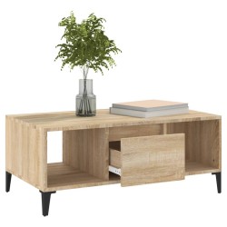 Table basse Chêne sonoma 90x50x36,5 cm Bois d'ingénierie 
