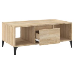 Table basse Chêne sonoma 90x50x36,5 cm Bois d'ingénierie 