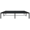 Cadre de lit métal sans matelas noir 160x200 cm 