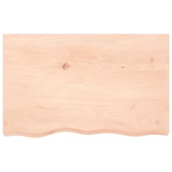 Dessus de table 80x50x(2-6) cm bois de chêne massif non traité 