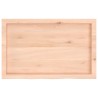 Dessus de table 80x50x(2-6) cm bois de chêne massif non traité 