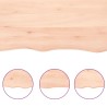 Dessus de table 80x50x(2-6) cm bois de chêne massif non traité 