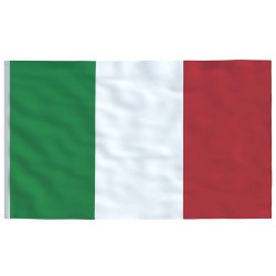 Drapeau de l'Italie et mât 6,23 m Aluminium 