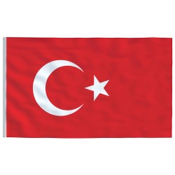 Drapeau de la Turquie et mât 6,23 m Aluminium 