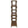 Support à plantes Marron miel 104,5x25x109,5 cm Bois massif pin 