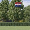 Drapeau de la Croatie et mât 6,23 m Aluminium 